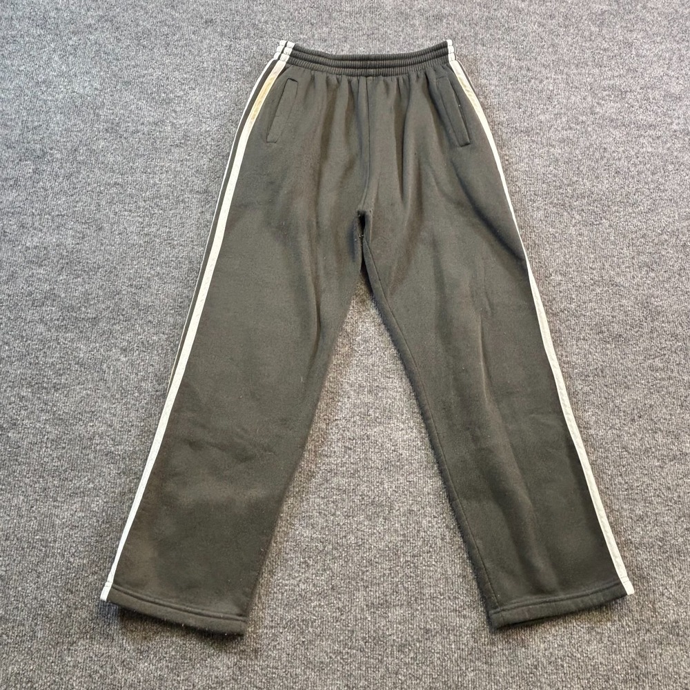 Grace Sweatpant Mens M Black Polyester Fleece-Lined Straight Performance Sports